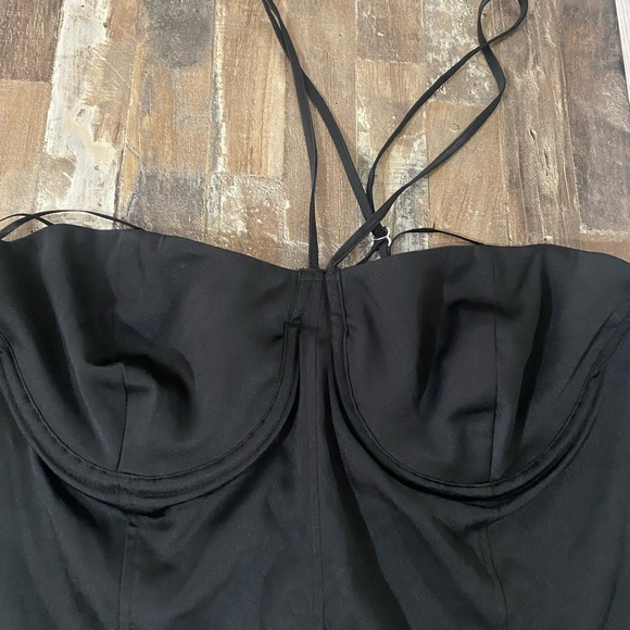 Zara Black Corset Bodysuit. - Picture 2 of 11
